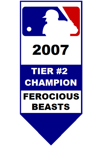 Major League Baseball Pool Tier #2 Champion 2007