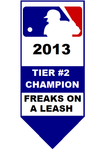 Major League Baseball Pool Tier #2 Champion 2013