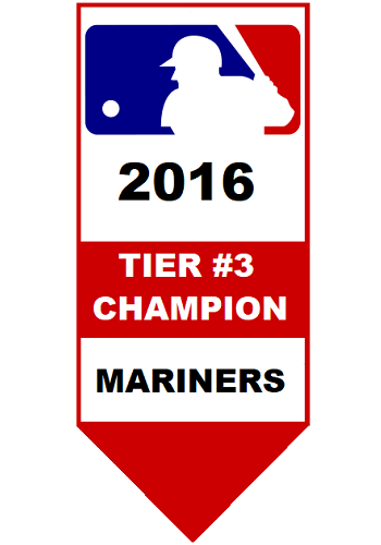 Major League Baseball Pool Tier #3 Champion 2016