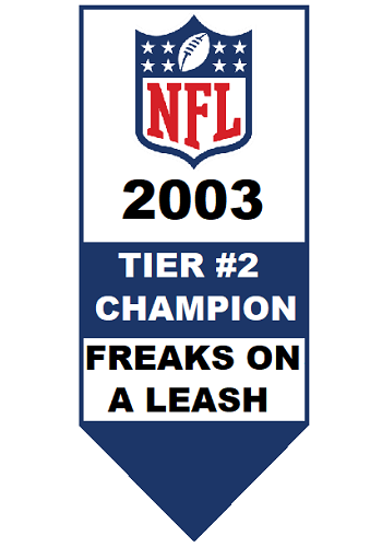 National Football League Tier 2 Champion 2003