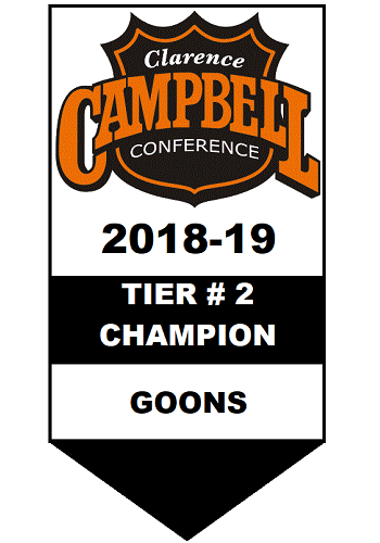 Clarence Campbell Tier #2 Champion 2018-2019